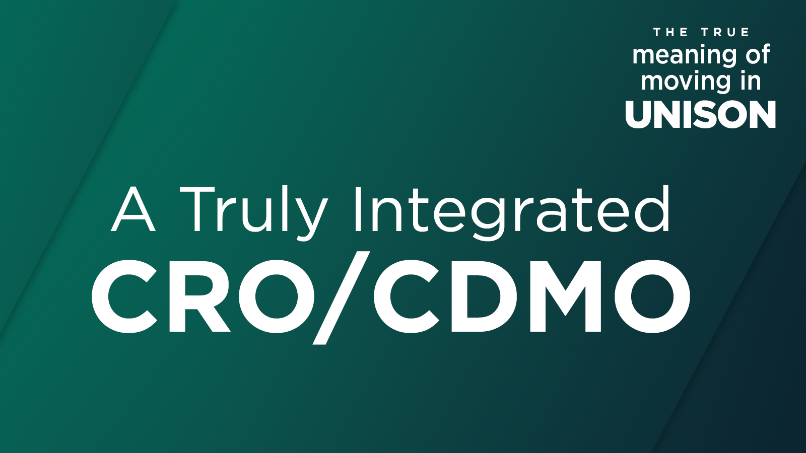 A Truly Integrated CRO/CDMO