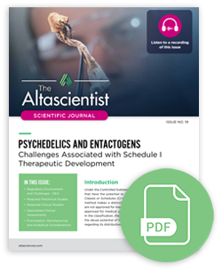 A scientific journal on Psychedelics and Entactogens, challenges associated with schedule I therapeutic development.
