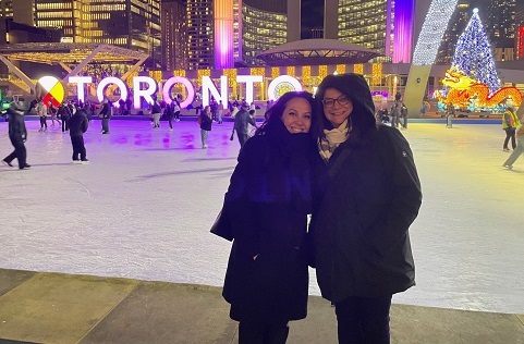 Ria Falvo and Rina Massarelli in Toronto, Ontario